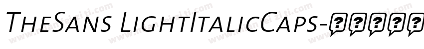 TheSans LightItalicCaps字体转换